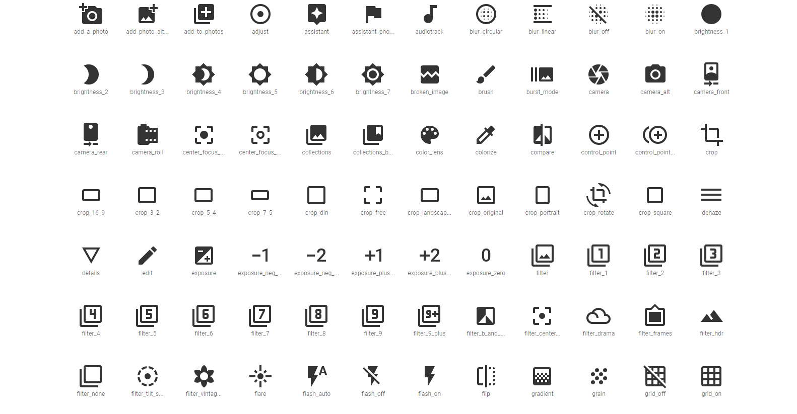 flutter icon hardware