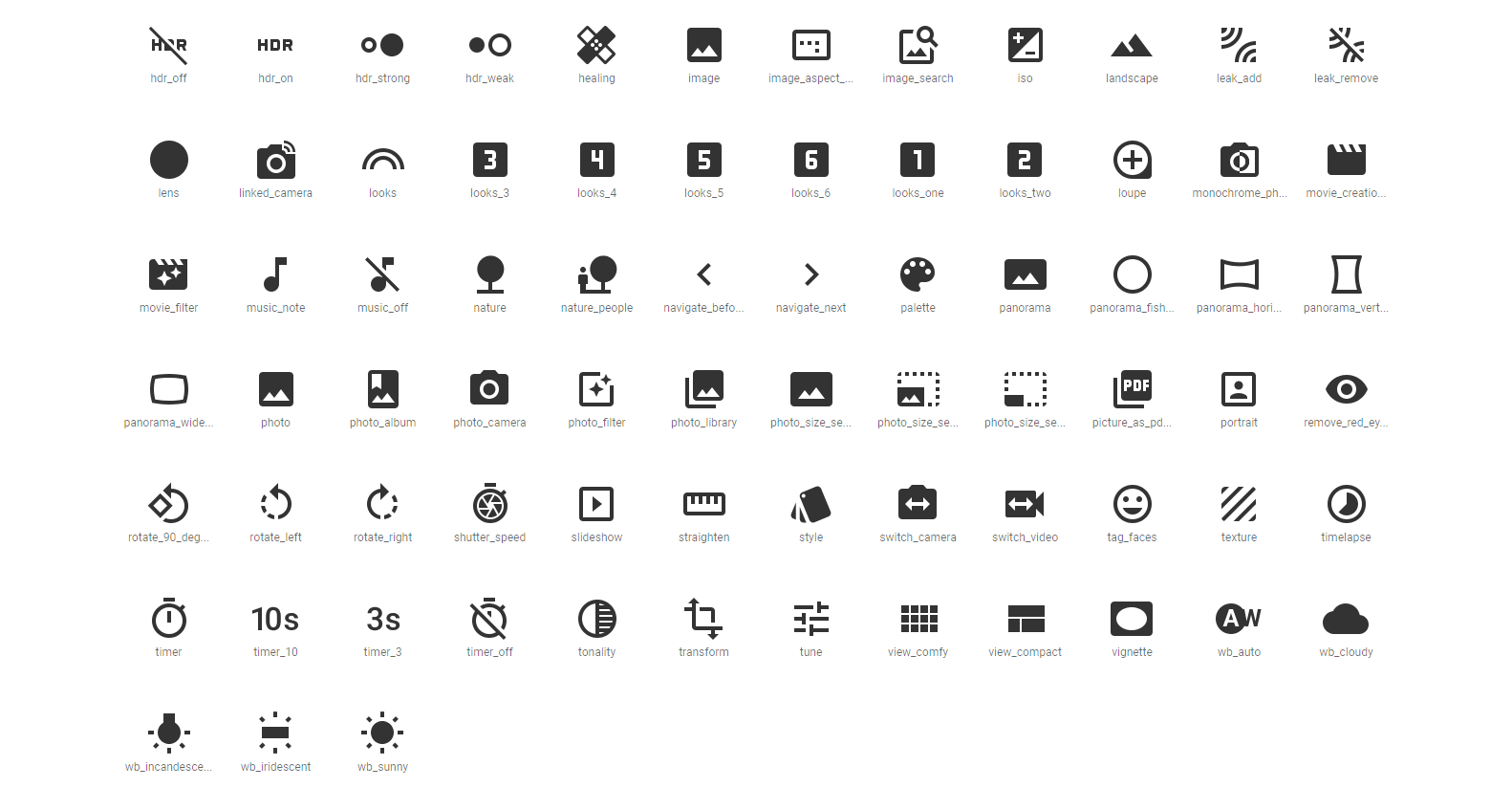 flutter icon hareware